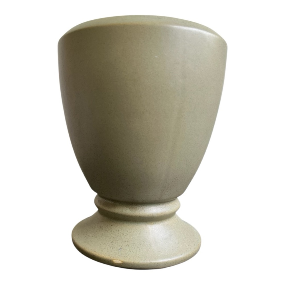 McCoy USA Floraline 450 Matte Avocado Pedestal Planter Pottery